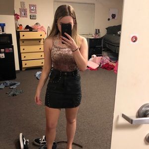 Pink velvet body suit only worn a few times